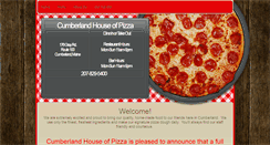 Desktop Screenshot of cumberlandhouseofpizza.com