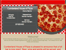 Tablet Screenshot of cumberlandhouseofpizza.com